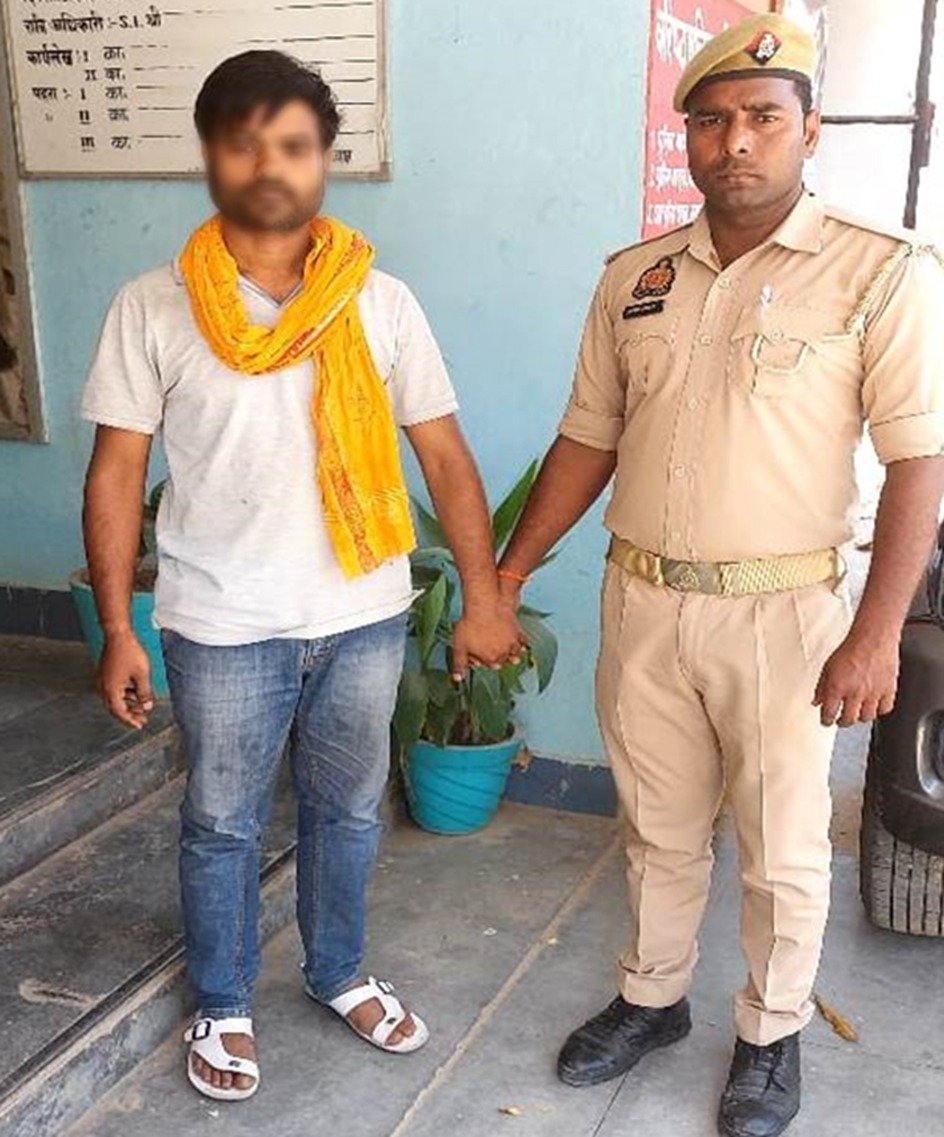 *कपसेठी पुलिस नें दहेज हत्या के मुकदमें में वाँछित अभियुक्त को किया गिरफ्तार*