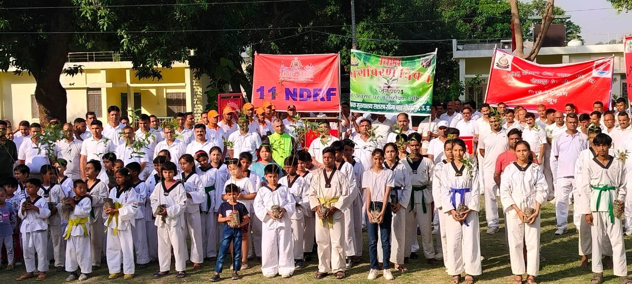 *विश्व पर्यावरण दिवस पर एनडीआरएफ ने चलाया वृहद पौधारोपण अभियान*