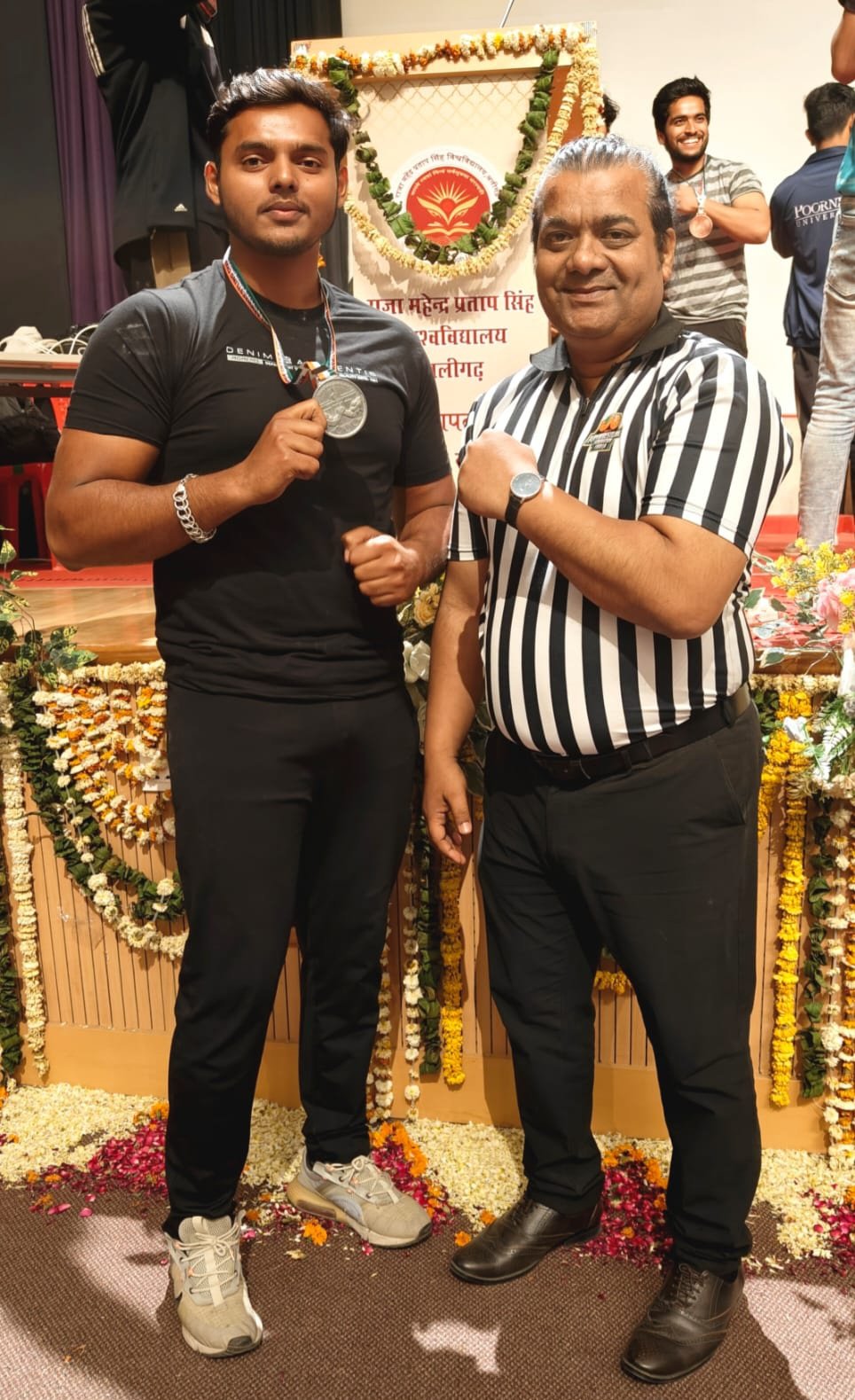 वाराणसी के ओम यति ने इंटर-यूनिवर्सिटी आर्मरेसलिंग चैंपियनशिप में जीता सिल्वर पदक